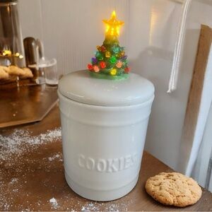 Light Up Tree Cookie Jar